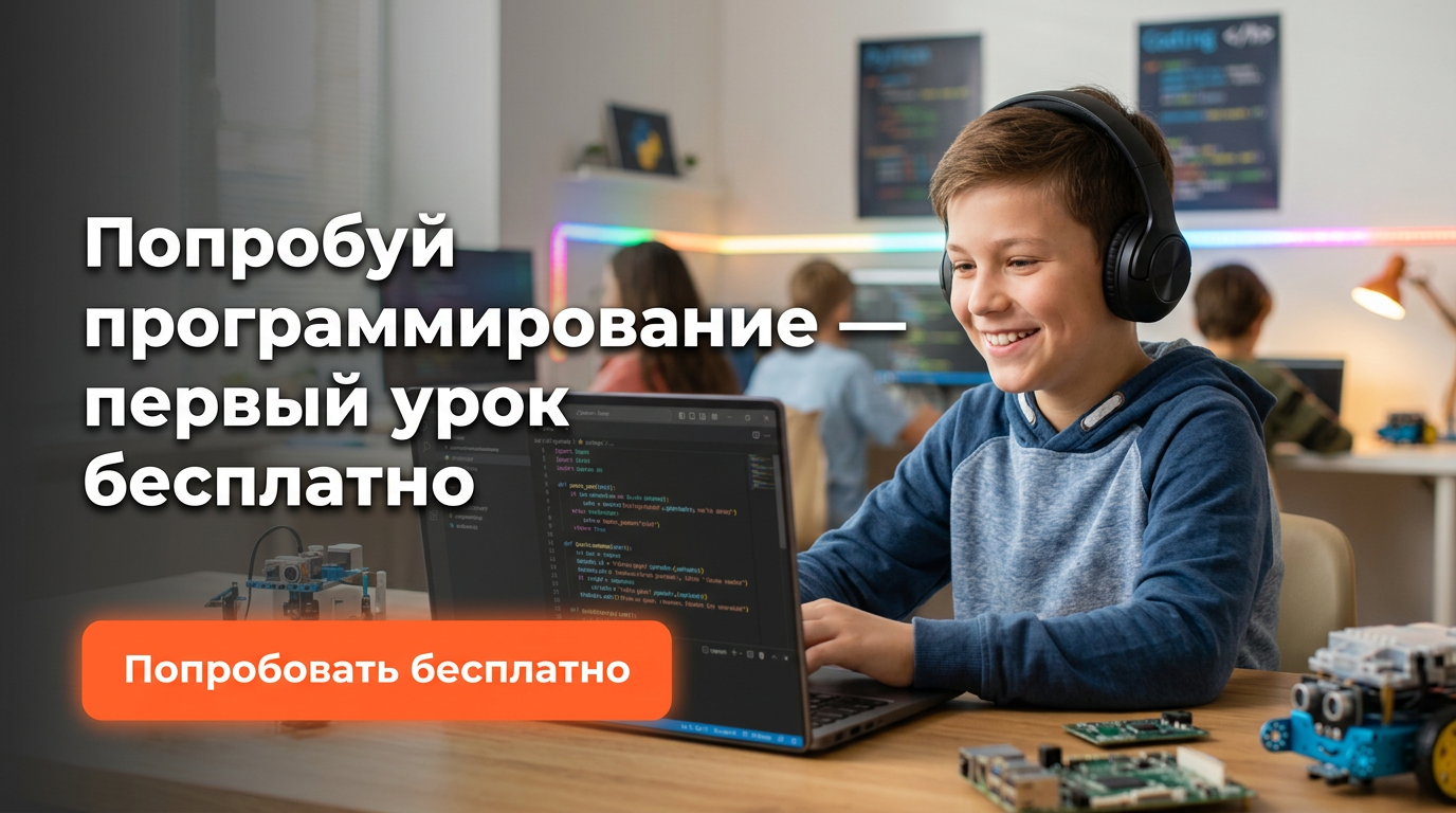 Попробуй программирование — первый урок бесплатно